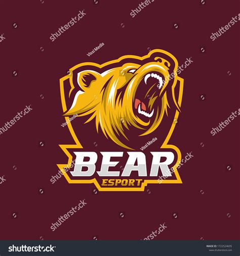 Bear Esport Logo Inspiraiton Design Stock Vector (Royalty Free ...