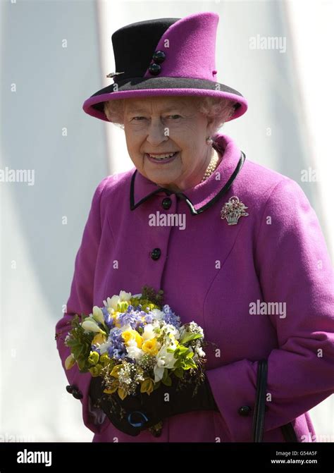 Queen Elizabeth Ii Greets Well Wishers Hi Res Stock Photography And