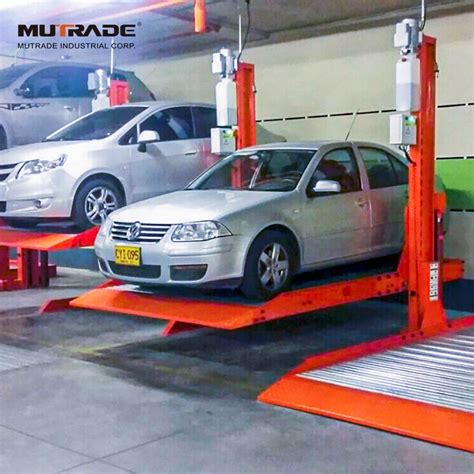 Simple 2 Level Car Stacker 2 Post Hydraulic Vertical Car Parking Lift