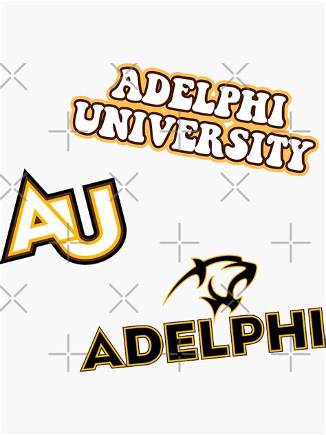 Adelphi University Sticker Pack Sticker For Sale By Leilasayan