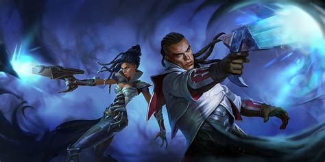 Senna And Lucian League Of Legends Laptop Games And Background