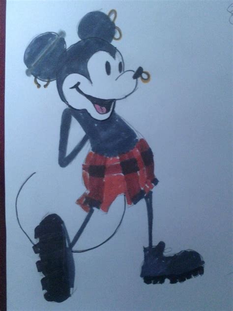 Punk Mickey Mouse By Lisbethfaust On Deviantart