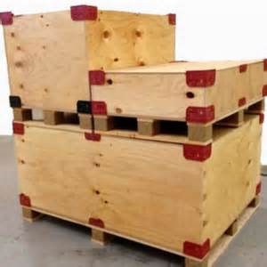 Quick Packaging Embalaje De Madera Plegable Retornable