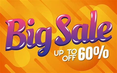 Big Sale Template Banner Vector Background Vector Art At Vecteezy