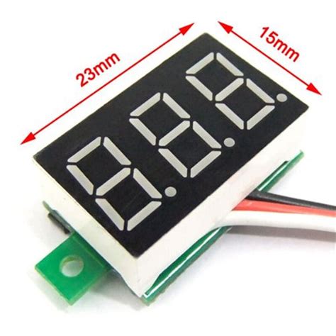 Urijk Sizes V Mini Led Digital Voltmeter Head Pocket Electrical