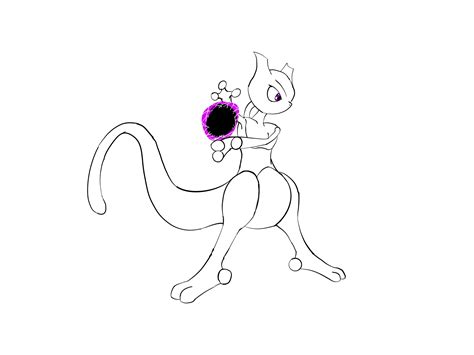 Mewtwo Making Epic Shadow Ball By Piipperi On Itaku