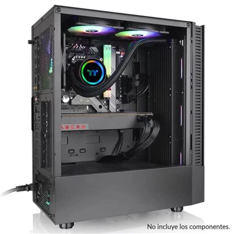 Gabinete Thermaltake View 200 TG ATX Sin Fuente Vidrio Templado 3