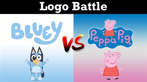 Bluey Vs Peppa Pig Logo Battle Youtube