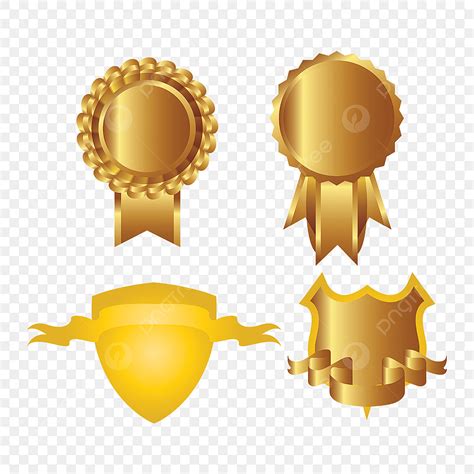 Badge Ribbons Vector Hd Images Golden Ribbon Badge Golden Badge Free