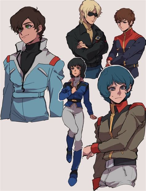 Char Aznable Amuro Ray Kamille Bidan Judau Ashta And Fa Yuiry