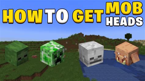 How To Get Mob Heads In Minecraft Survival Mode Minecraft 1 21 YouTube