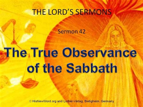 Jesus Preaching 42 The True Observance Of The Sabbath Youtube