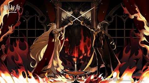 Witch King Lieselotte Ewigegnade Hildegard Grimmacht And Twin Empresses Arknights Drawn By