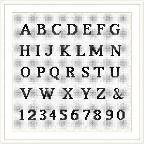 Cross stitch letters Cross Stitch Alphabet pattern Cross | Etsy