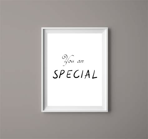 You Are Special Printable Quotes Downloadable Wall Art | Etsy