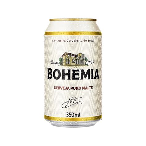 Cerveja Bohemia Puro Malte Lata 350ml 1 un em Promoção na Americanas