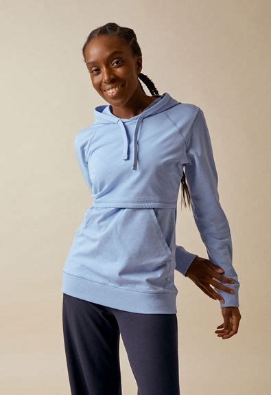 Boob Design imetyshuppari B Warmer Hoodie Nile blue Estää