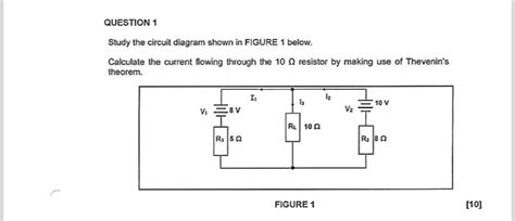 Solved QUESTION 1 Study The Circuit Diagram Shown In FIGU