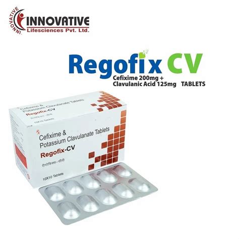 Regofix Cefixime 200 Lb Cefixime And Lactic Acid Bacillus Tablets