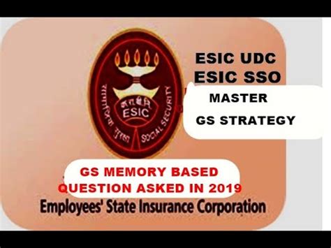 ESIC UDC 2019 GS MEMORY BASED QUESTION AND LAST TIME HOW I APPROACH