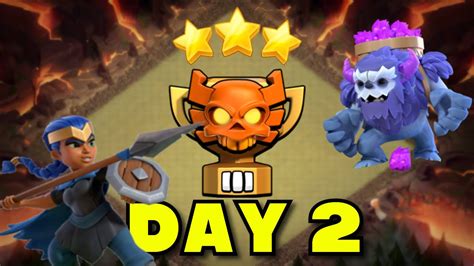 Clash Of Clans Cwl Day 2 Th13 Best 3 Stars Attacks Youtube