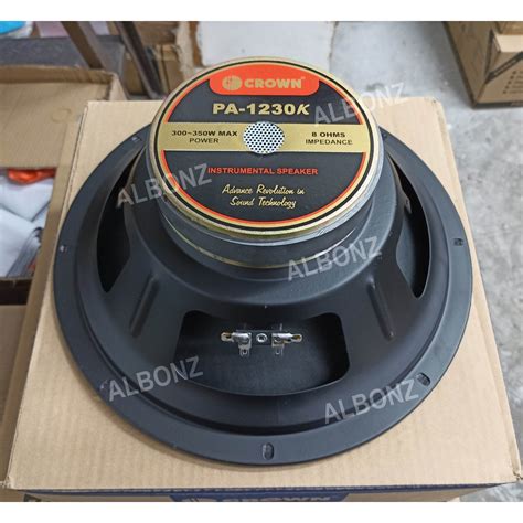 Crown PA 1230K 350 Watts Instrumental Speaker Shopee Philippines