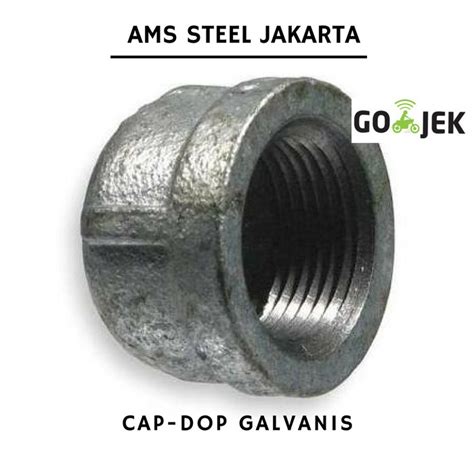 Jual Inch Cap Dop Galvanis Tutup Pipa Malleable Iron Jakarta