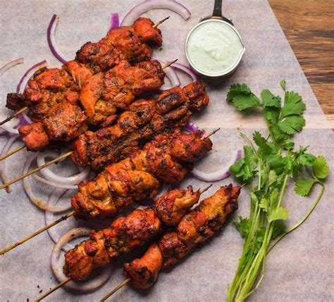 Grilled Tandoori Shish Kebabs Recipe Tikka Recipe Chicken Tikka Indian Food Recipes