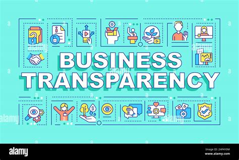 Business Transparency Word Concepts Green Banner Stock Vector Image