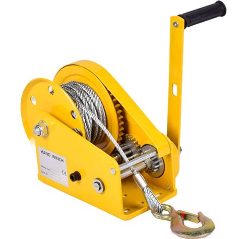 Buy Hand Winch Heavy Duty Manual Crank Two Way Ratchet Winch With