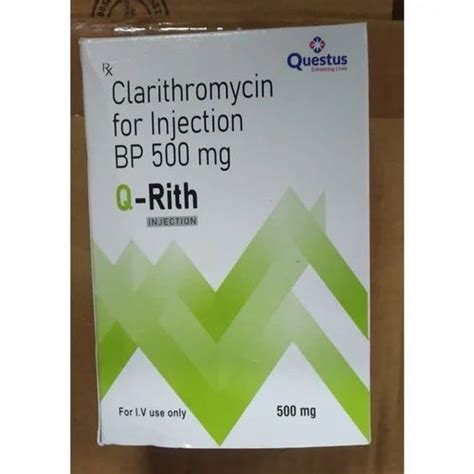 500mg Q Rith Clarithromycin BP Injection At Rs 1150 Box Clarimin