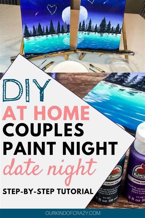 Couples Painting Date Night At Home Paint And Sip Couples Edition