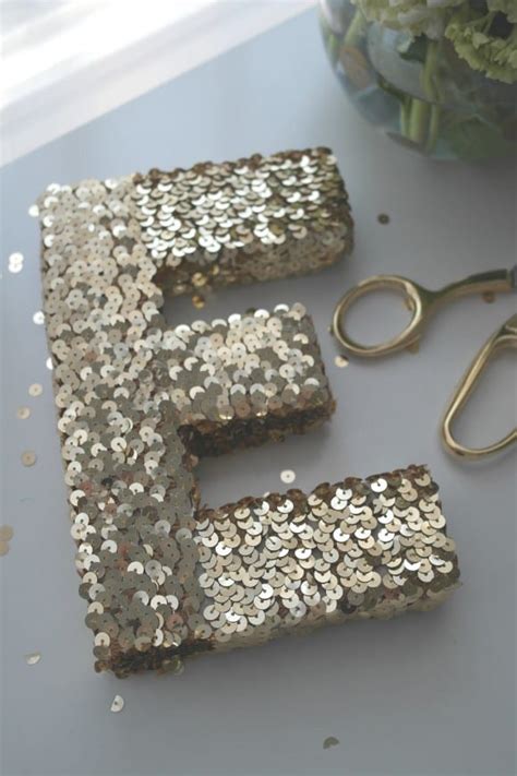 Learn How To Make An Easy Sequin Monogram Letter The Catch My Party