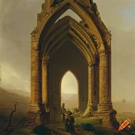 Caspar David Friedrich S Gothic Ruins Artwork On Craiyon