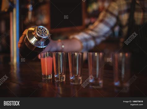 Waiter Pouring Image And Photo Free Trial Bigstock