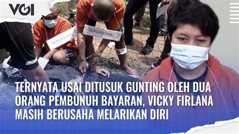 Polisi Reka Ulang Adegan Kasus Pembunuhan Vicky Firlana Di Tpu Kober Jaksel Youtube