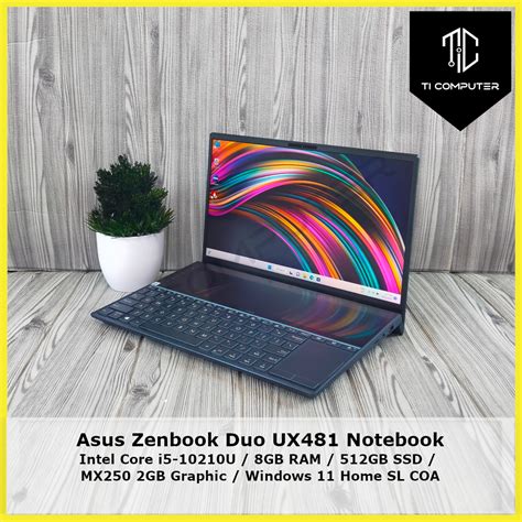 Asus Zenbook Duo Ux Intel Core I U Ghz Gb Ram Gb Ssd