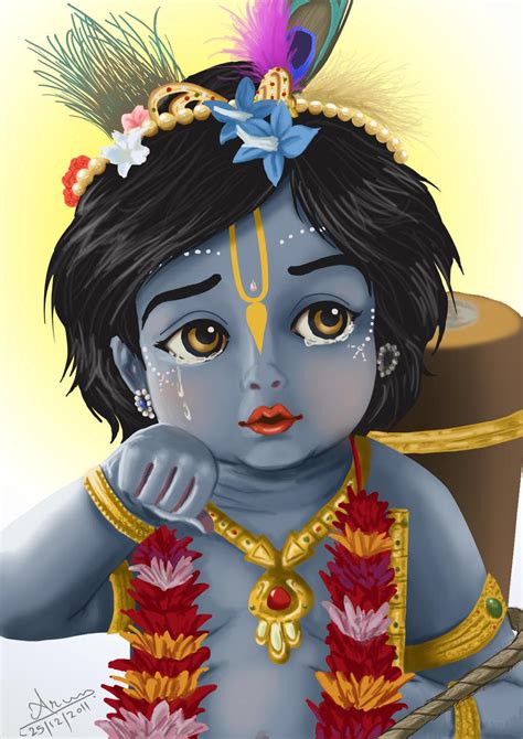 Cute Lord Damodara by nairarun15 : r/HinduArt