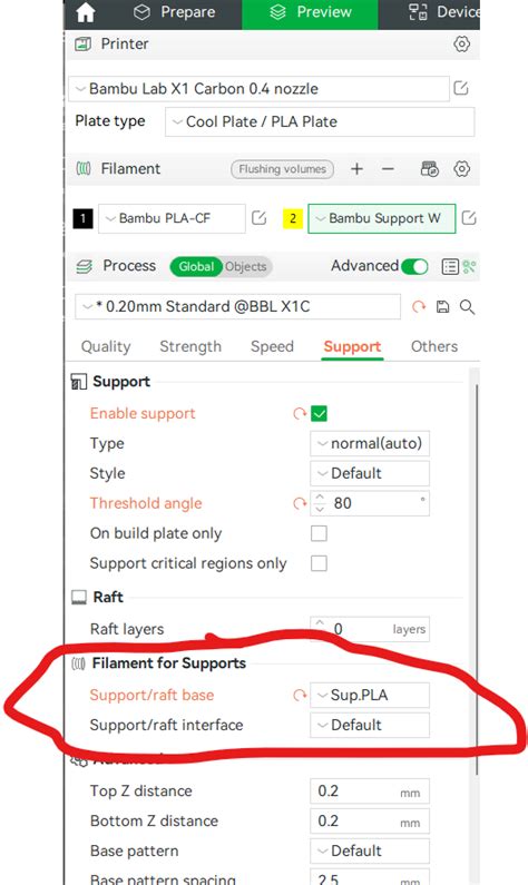 New To 3d Printing How To Properly Use Support Material Bambu Lab