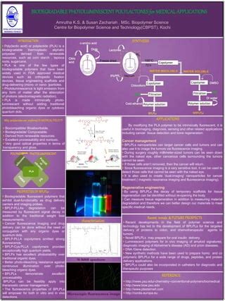 BIODEGRADABLE PHOTOLUMINESCENT POLYLACTONES For MEDICAL APPLICATIONS PDF