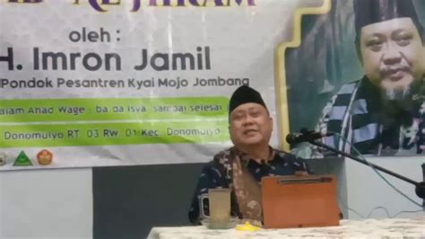 PENGAJIAN KITAB AL HIKAM KH IMRON JAMIL YouTube