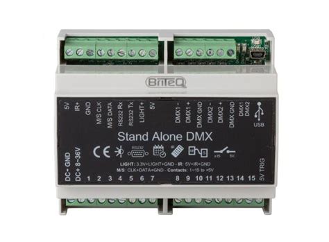 Briteq Ld Din Dmx Interface Ch Mb Din Rail Chromateq