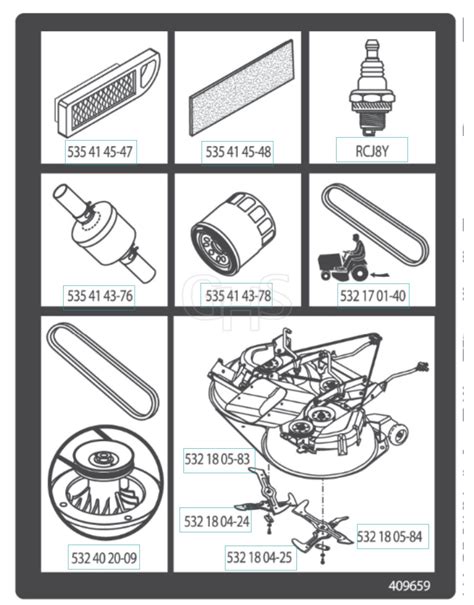 Husqvarna Cth Twin Frequently Used Parts Ghs