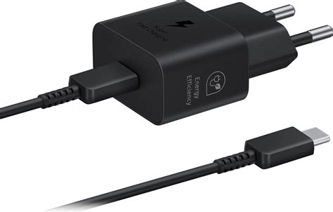 Samsung USB C 25W Laddare Med Kabel Svart Elgiganten Elgiganten