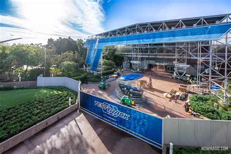 Construction Walls Up At Test Track Disney Begins Reimagining With