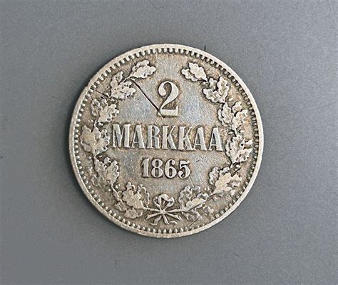 Finland 2 Markkaa 1865 S KM 7 1 VF EBay