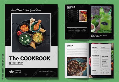 Cookbook Design Template Stock Template | Adobe Stock