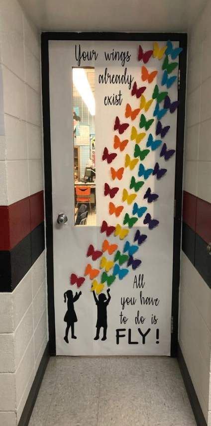 54 Trendy Ideas Classroom Door Decorations Butterflies Door Diy