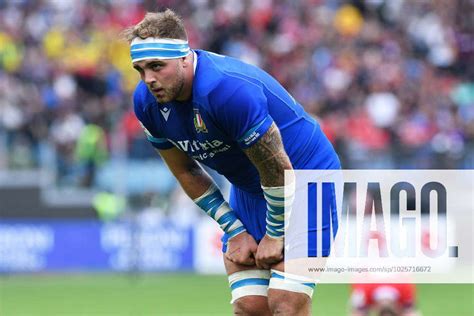 The Italian Player Niccolo Cannone During The Six Nations Italy Wales