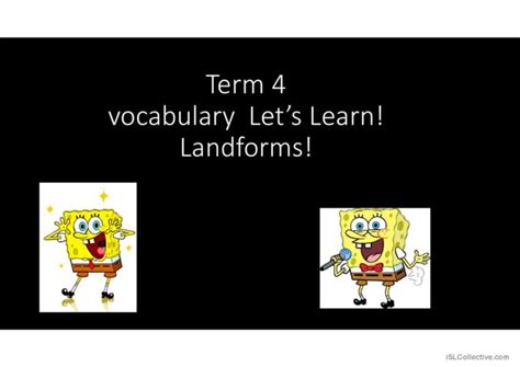 Landforms Powerpoint Presentation To English Esl Powerpoints